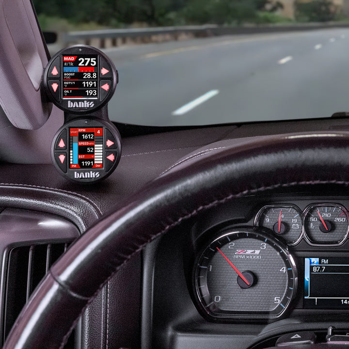 52mm iDash Stealth Pod Mounts for 15-19 GM 2500/3500 Dual Pod Banks Power-3