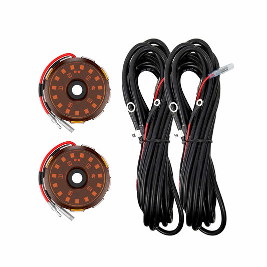 KC Two- Light Add-On Cyclone V2 Kit Amber KC Hilites