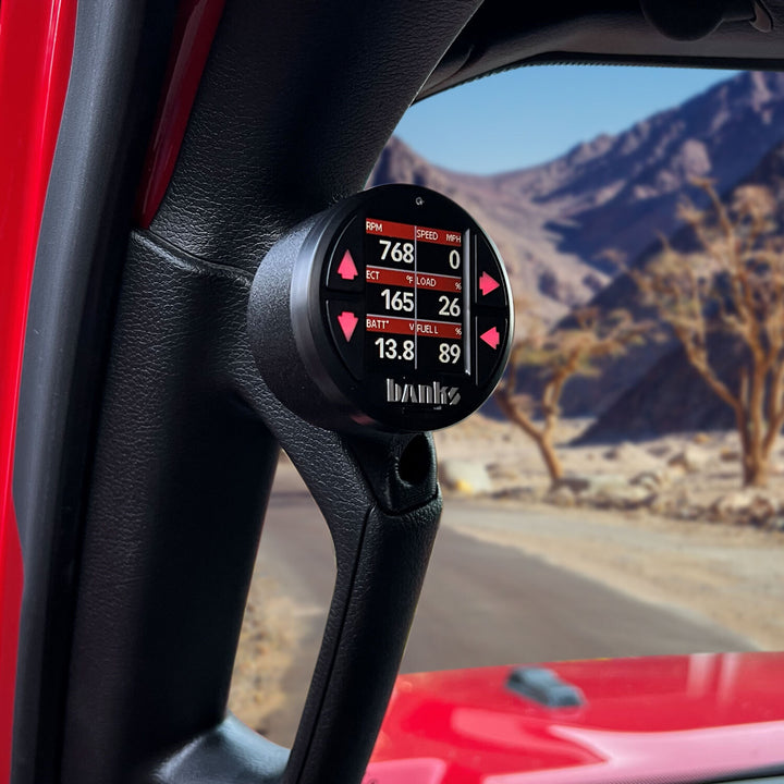 Upper iDash Stealth Pod Mount for 18-23 Jeep JL and 20-23 Gladiator Banks Power-7