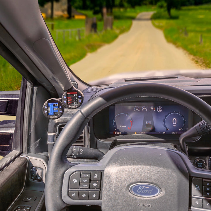 iDash Stealth Pod Mount for 21-25 Ford F-150 and 23-26 Super Duty Dual Pod Banks Power-2