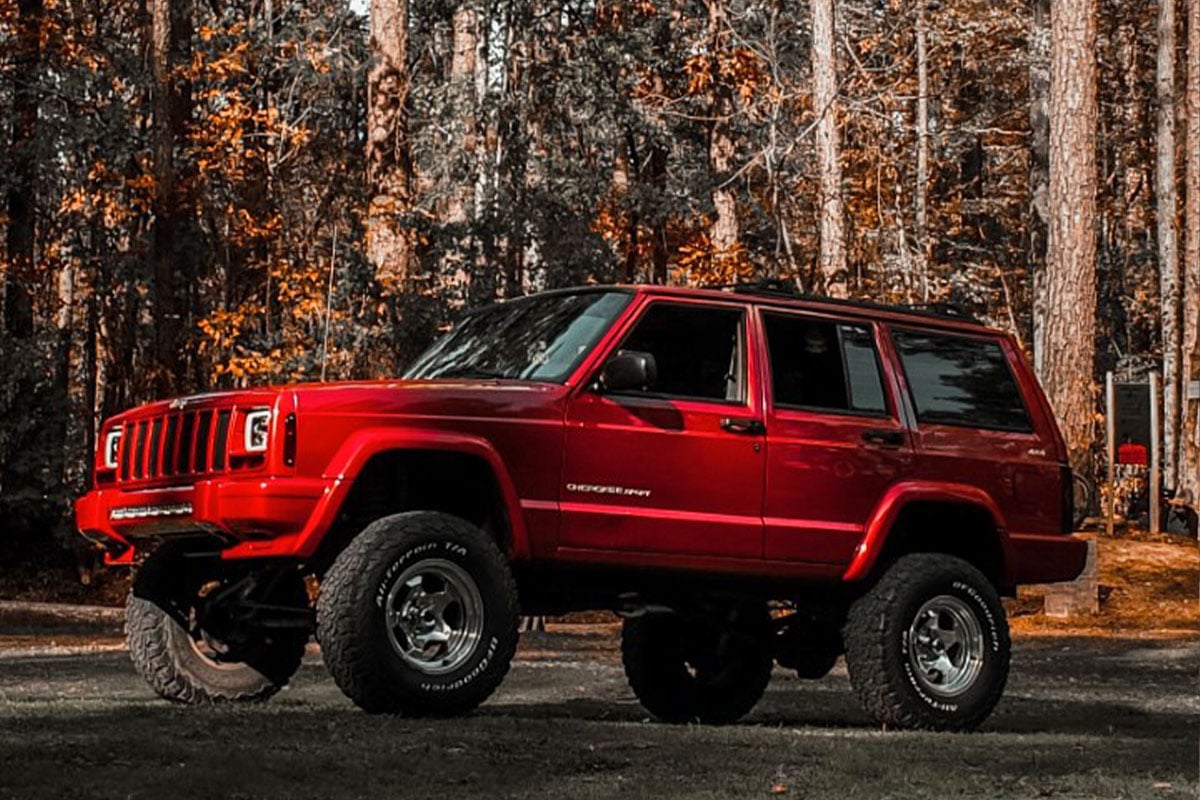 4.5 Inch Lift Kit RR springs Jeep Cherokee XJ 2WD/4WD (1984-2001) Rough Country-4