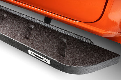 RB10 Running Boards With Mounting Brackets Protective Bedliner Coating 2014-2018 Silverado/Sierra 1500 2015-2018 Silverado/Sierra 2500 HD/3500 HD Go Rhino-1