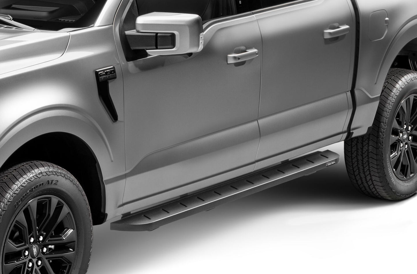 RB10 Running Boards With Mounting Brackets Textured Black 2015-2026 Ford F-150/ F-250/F-350 Go Rhino-8