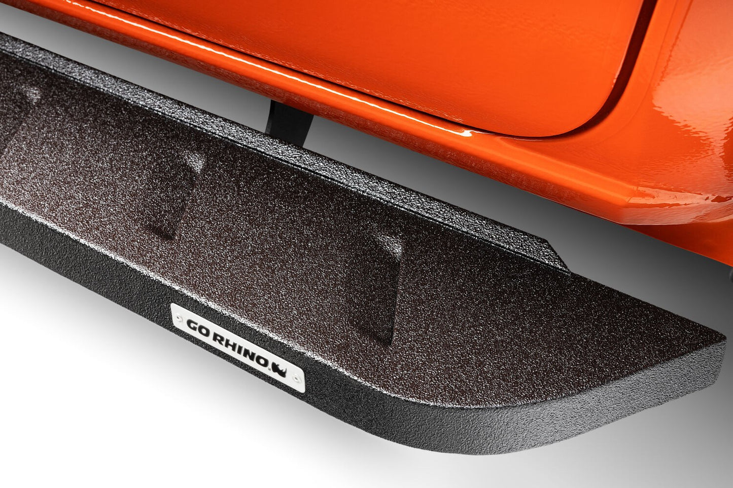 RB10 Running Boards With Mounting Brackets Protective Bedliner Coating 2015-2026 Ford F-150/ F-250/F-350 Extended Cab Go Rhino-3