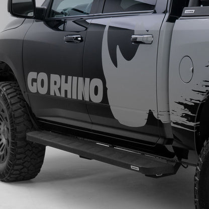 RB10 Running Boards With Mounting Brackets Protective Bedliner Coating 2015-2018 Ram 1500 Go Rhino-1