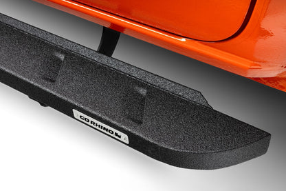 RB10 Slim Line Running Boards With Mounting Brackets Curved Protective Bedliner Coating 2019-2026 Ram 1500 Go Rhino-1