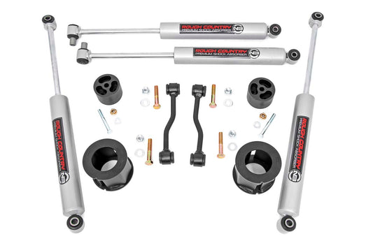 Rough Country 2.5 Inch Jeep Suspension Lift Kit w/N3 Shocks 20-UP Gladiator Rough Country