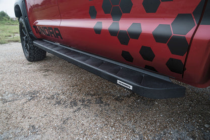 RB10 Running Boards With Mounting Brackets Textured Black 2007-2021 Toyota Tundra Go Rhino-4