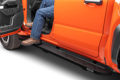 RB10 Slim Line Running Boards W/Brackets Bedliner coating 2025-2026 Toyota 4Runner Go Rhino-11