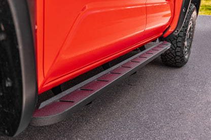 RB10 Slim Line Running Boards W/Brackets Bedliner coating 2024-2026 Toyota Tacoma Go Rhino-1