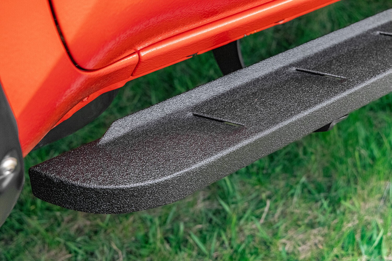 RB10 Slim Line Running Boards W/Brackets Bedliner coating 2024-2026 Toyota Tacoma Go Rhino-12