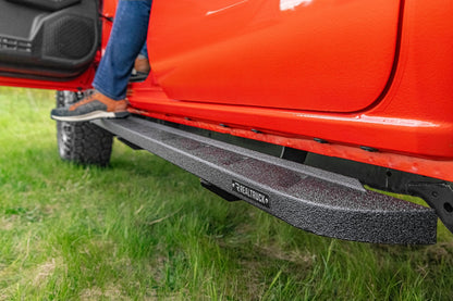 RB10 Slim Line Running Boards W/Brackets Bedliner coating 2024-2026 Toyota Tacoma Go Rhino-3