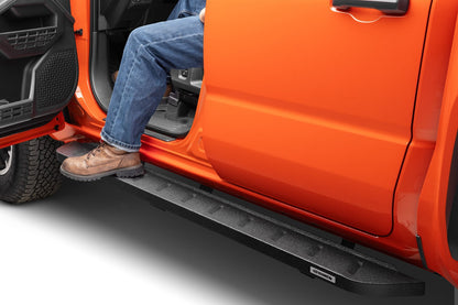 RB10 Running Boards W/Brackets Kit Bedliner coating 2024-2026 Toyota Tacoma Go Rhino-6