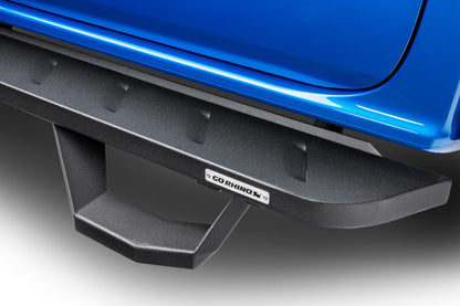RB10 Running Boards With Mounting Brackets & 2 Pairs of Drop Steps Kit Textured Black 2022-2026 Toyota Tundra Go Rhino-2