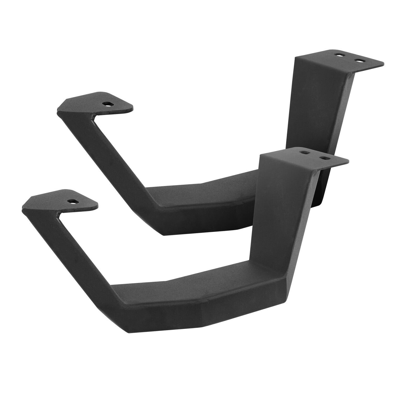 RB10 Running Boards With Mounting Brackets & 2 Pairs of Drop Steps Kit Textured Black 2022-2026 Toyota Tundra Go Rhino-4