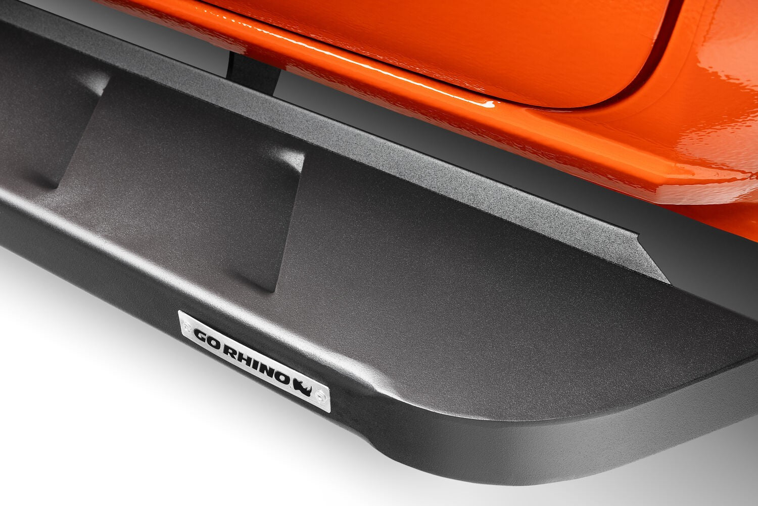 RB10 Running Boards With Mounting Brackets Textured Black 2022-2026 Toyota Tundra Go Rhino-1