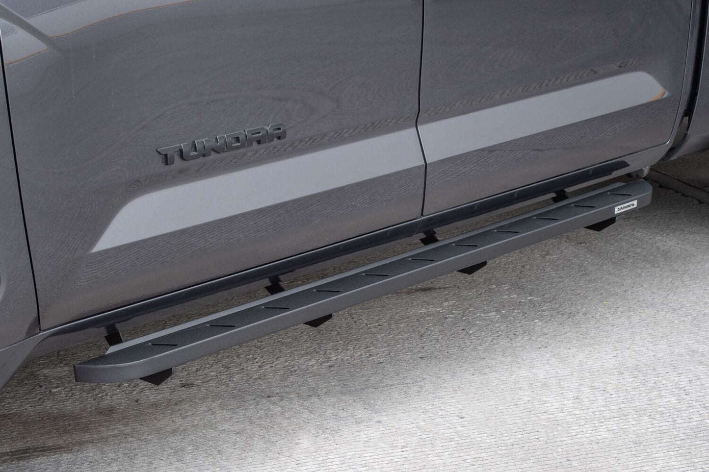 RB10 Slim Line Running Boards With Mounting Brackets Textured Black 2022-2026 Toyota Tundra Go Rhino-5