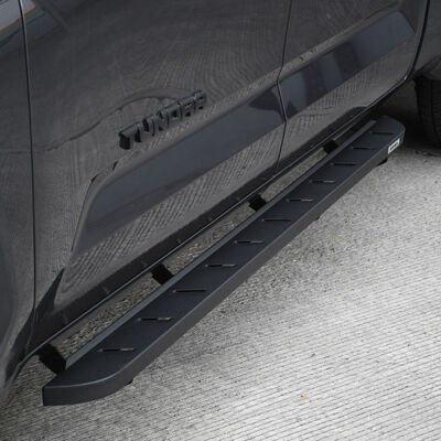 RB10 Slim Line Running Boards With Mounting Brackets Textured Black 2022-2026 Toyota Tundra Go Rhino-8