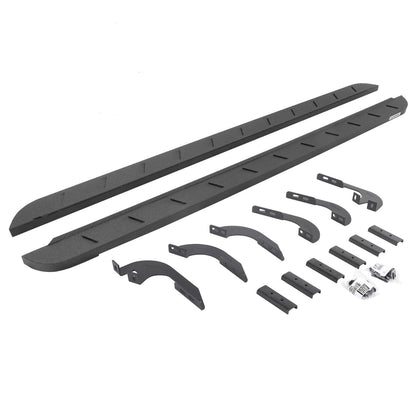RB10 SlimLine Boards W/Mounting Brackets Kit BedlinerCoating For 2024-2026 Lexus GX550 2024-2026 Toyota Land Cruiser Go Rhino