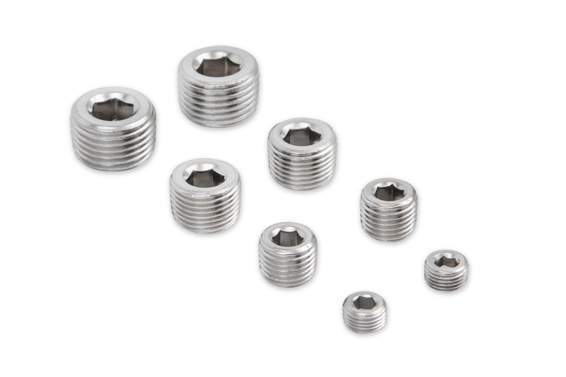 Pipe Plugs 8-Piece Set Includes Two 1/8 Inch NPT Two 1/4 Inch NPT Two 3/8 Inch NPT Two 1/2 Inch NPT Mr Gasket-2