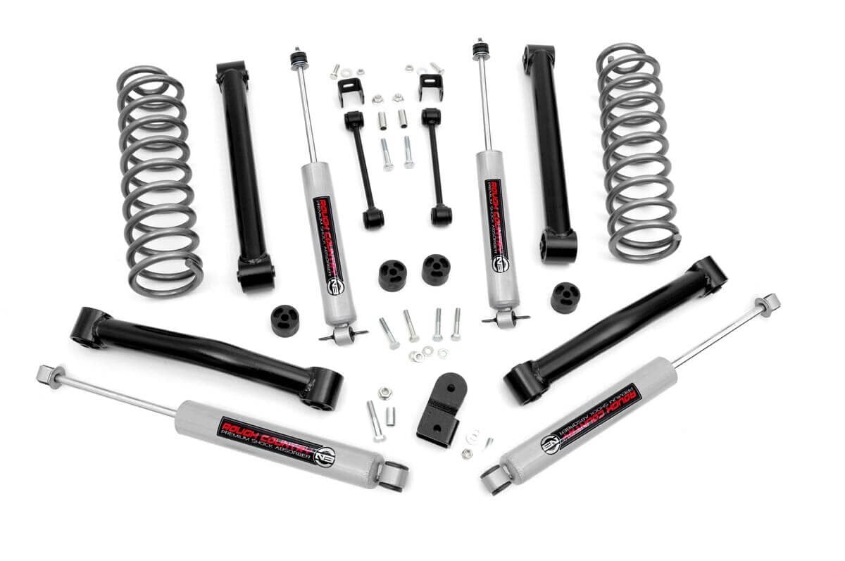3.5 Inch Lift Kit Motor Jeep Grand Cherokee ZJ 2WD/4WD (1993-1998) Rough Country-1