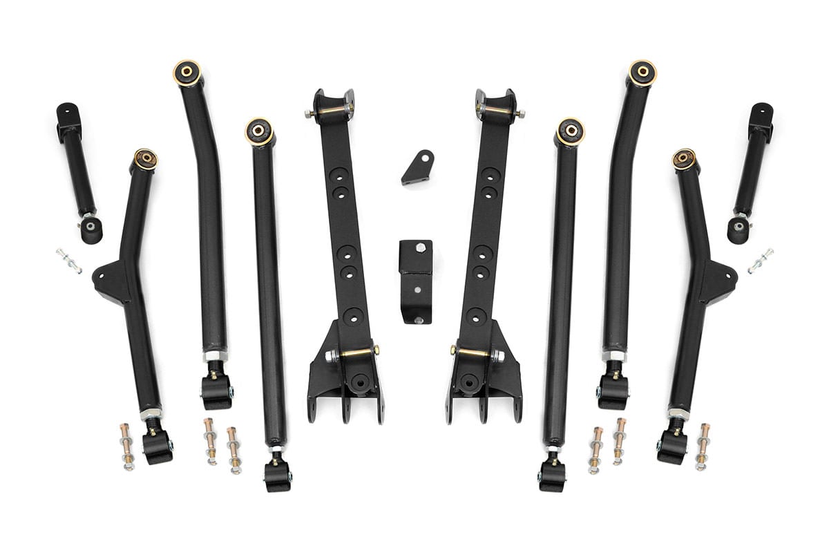 Long Arm Upgrade Kit 4-6 Inch Lift Jeep Wrangler Unlimited 4WD (04-06) Rough Country
