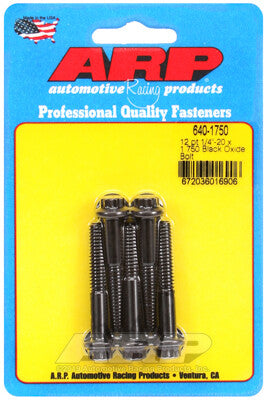 1/4 Inch SAE 12-Point Bolts - Chrome Moly Black Oxide ARP Racing Products-29