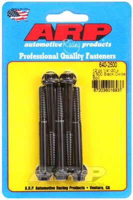 1/4 Inch SAE 12-Point Bolts - Chrome Moly Black Oxide ARP Racing Products-26