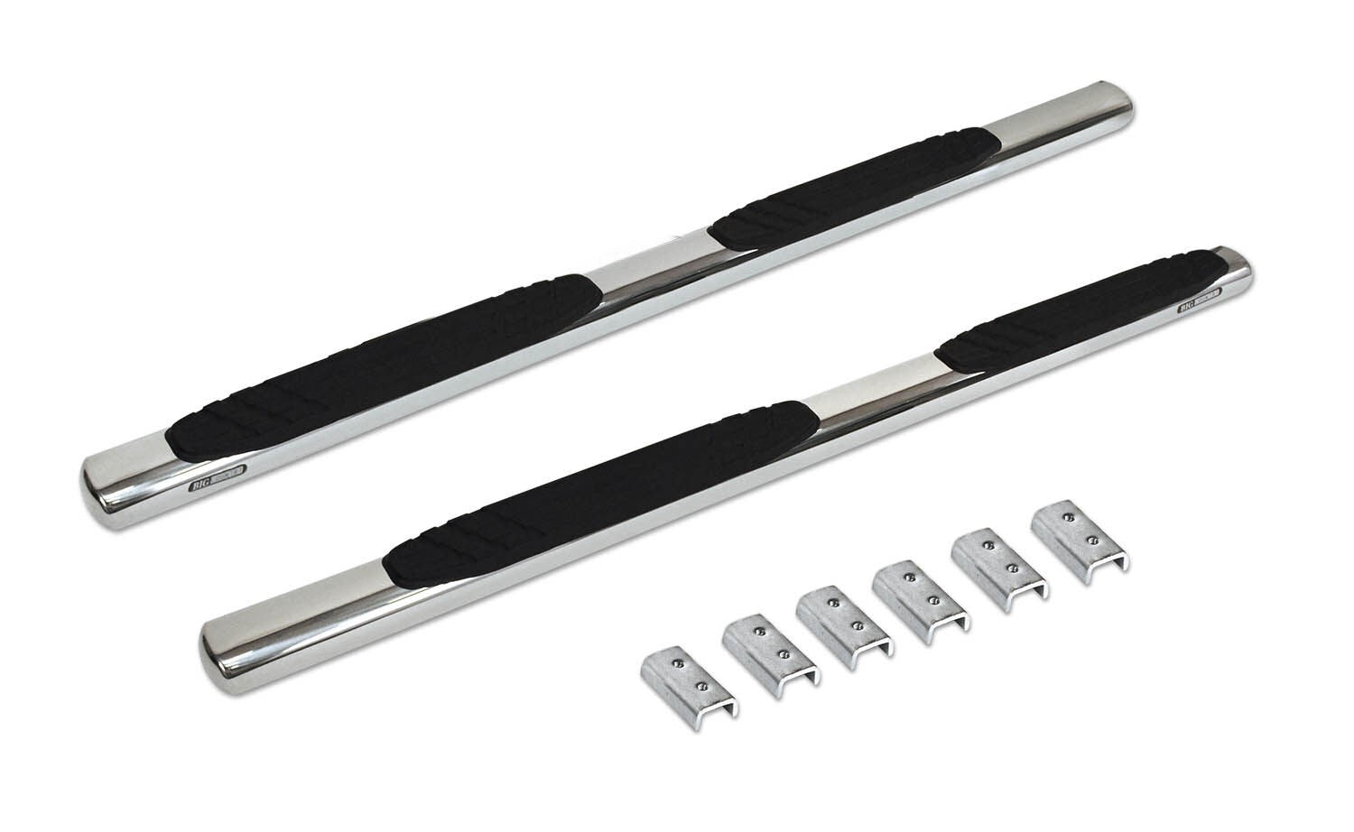 4 Inch OE Xtreme Series SideSteps Boards Only Polished Stainless Steel 1999-2026 Ford F-250/F-350 2000-2026 Silverado/Sierra 1500 Go Rhino