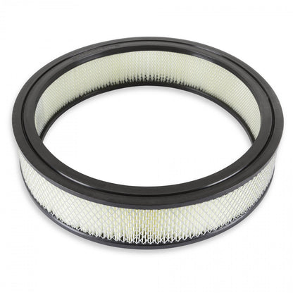 Air Filter 14 Inch x 3 Inch Replacement White manufactures replacement air filter element 14 Inch Inch Diameter and 3 Inch Inch Tall Mr Gasket-1