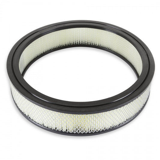 Air Filter 14 Inch x 3 Inch Replacement White manufactures replacement air filter element 14 Inch Inch Diameter and 3 Inch Inch Tall Mr Gasket-1