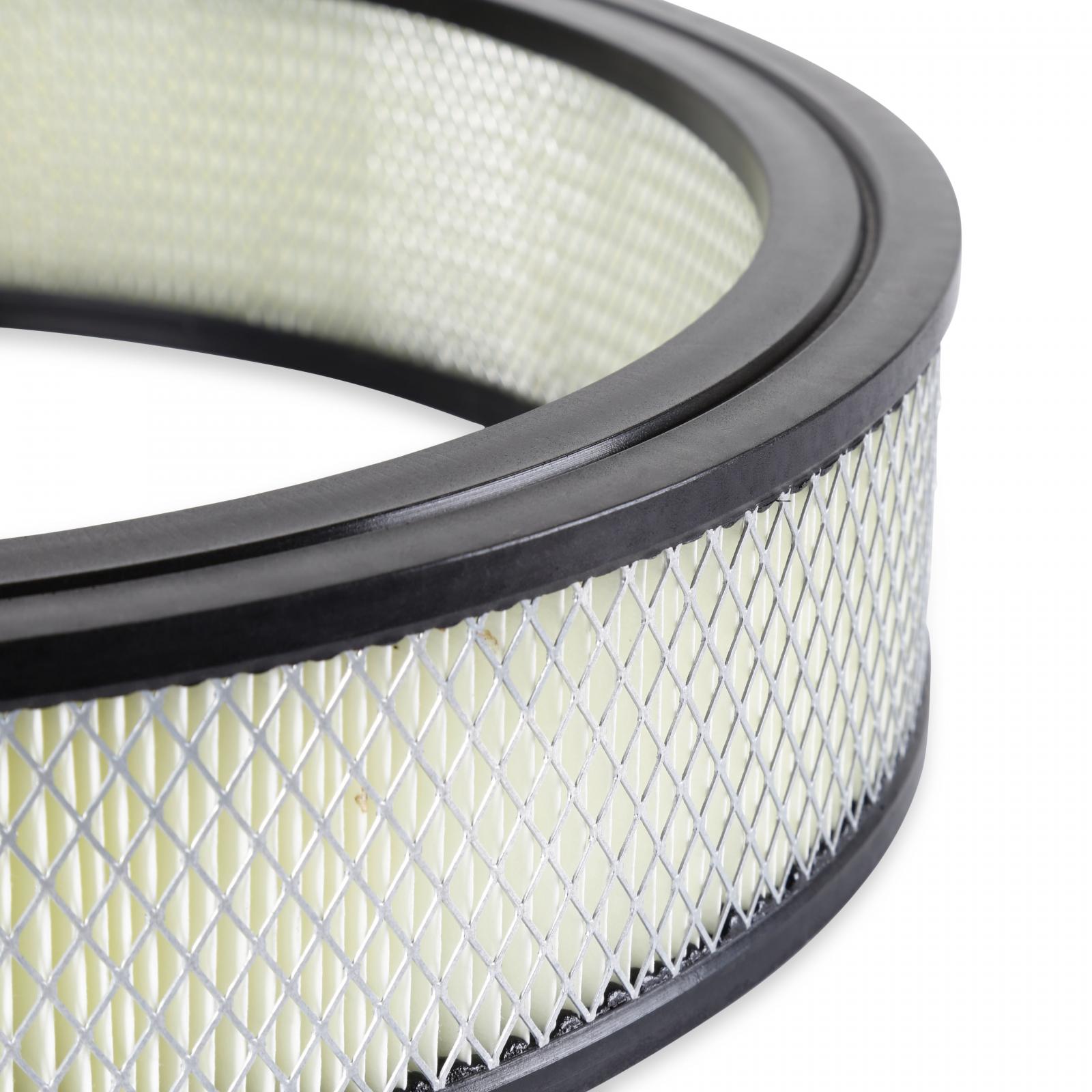Air Filter 14 Inch x 3 Inch Replacement White manufactures replacement air filter element 14 Inch Inch Diameter and 3 Inch Inch Tall Mr Gasket-3