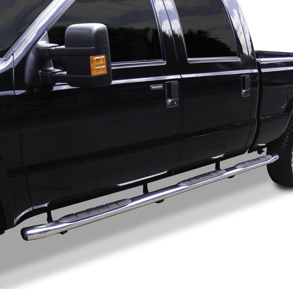 415 Side Steps With Mounting Bracket Kit Wheel to Wheel Polished Stainless Steel For 2010-201 Dodge Ram 2500/3500 Go Rhino-1