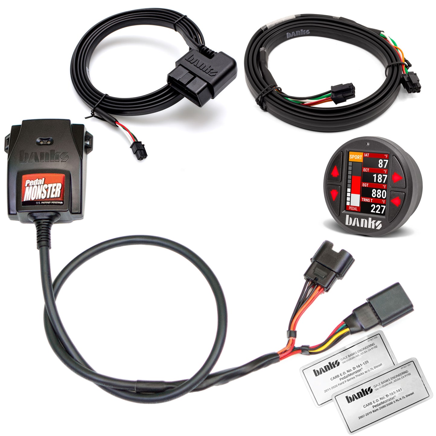Throttle Sensitivity Booster Standalone and iDash Kits for 07-19 Ram 2500/3500 11- 20 Ford F-Series 6.7L Banks Power-1
