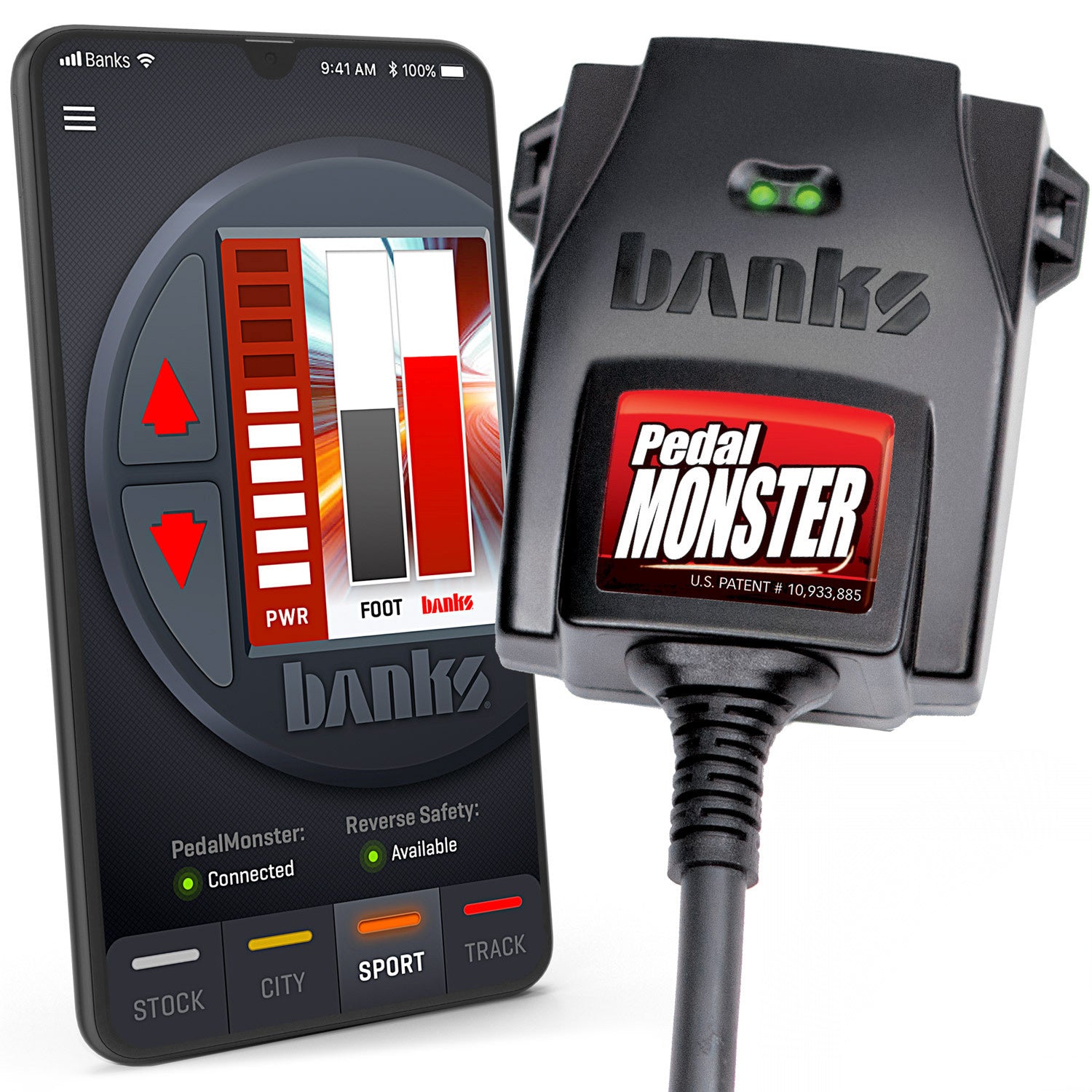 PedalMonster, Throttle Sensitivity Booster, Standalone for many Chevy/GMC, Chrysler, Dodge, Jeep, Nissan Banks Power