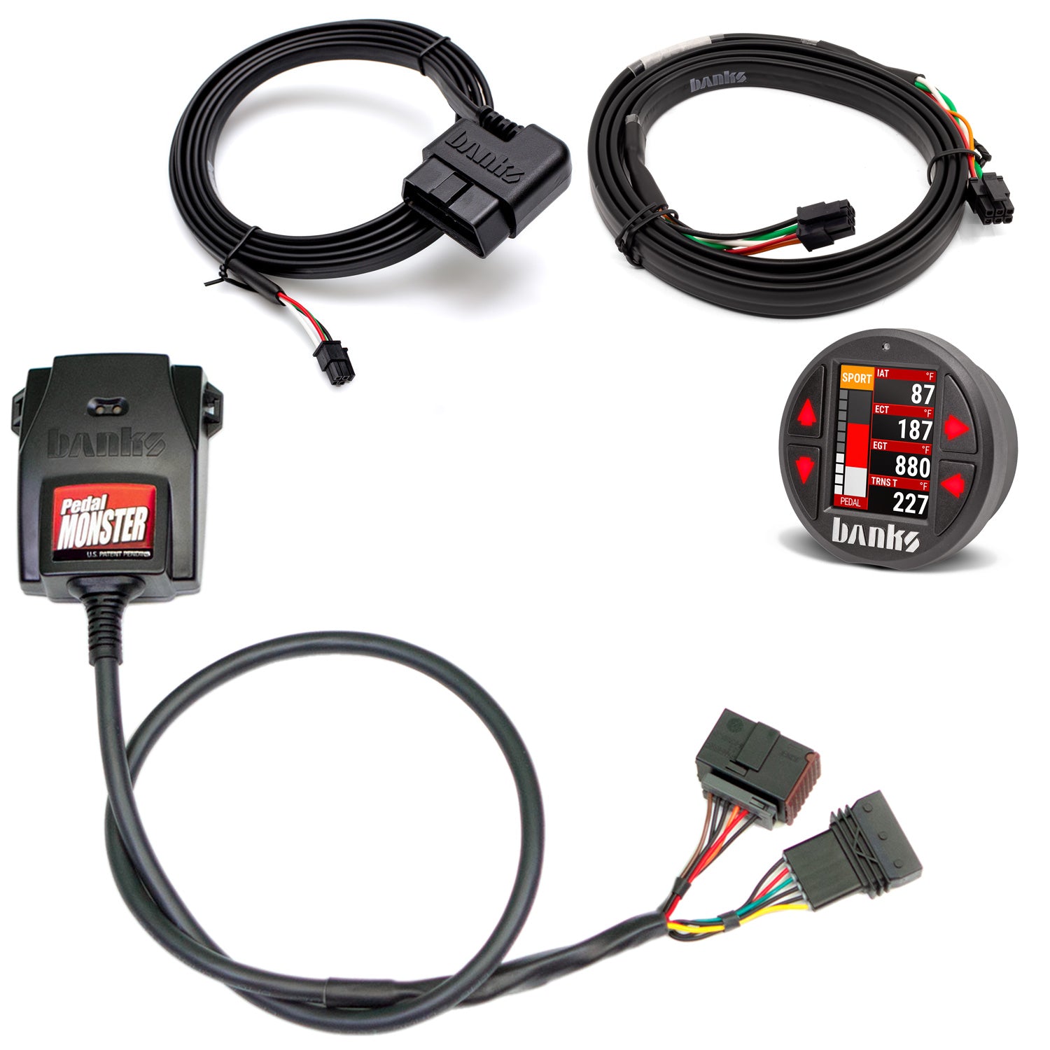 PedalMonster Throttle Sensitivity Booster, Standalone and iDash Kits for many Chevy/GMC, Chrysler, Dodge, Jeep, Nissan Banks Power-1