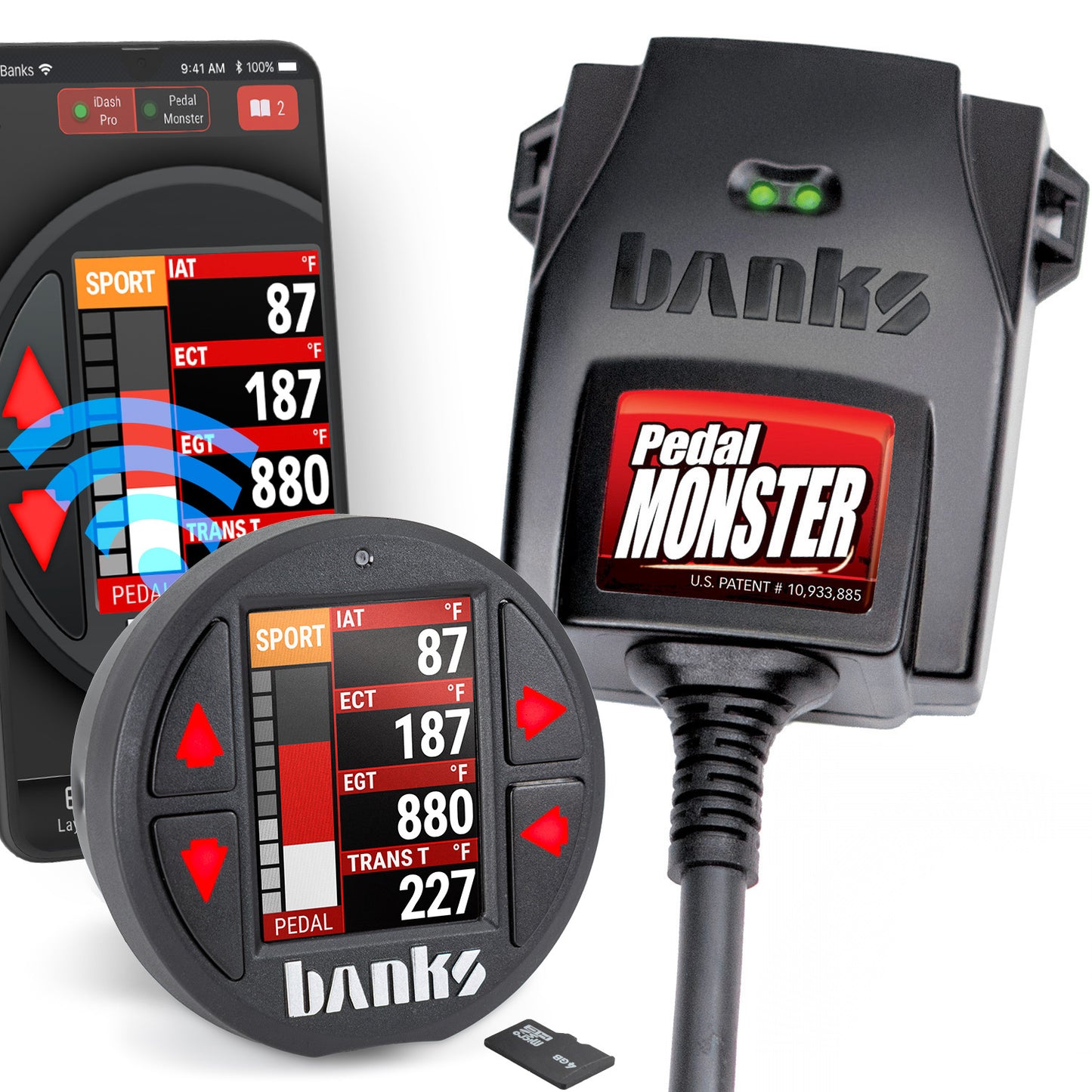 PedalMonster Throttle Sensitivity Booster, Standalone and iDash Kits for many Mazdas Banks Power