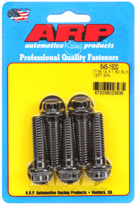 7/16-14 12-Point 1/2 Wrenching Bolts - Chrome Moly Black Oxide 5 Piece ARP Racing Products-14