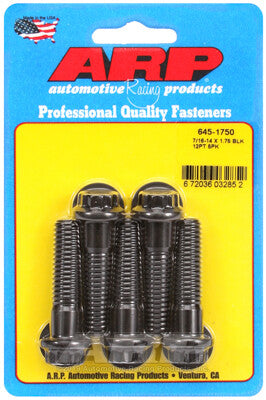 7/16-14 12-Point 1/2 Wrenching Bolts - Chrome Moly Black Oxide 5 Piece ARP Racing Products-13