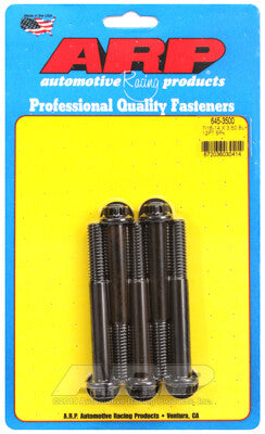 7/16-14 12-Point 1/2 Wrenching Bolts - Chrome Moly Black Oxide 5 Piece ARP Racing Products-6