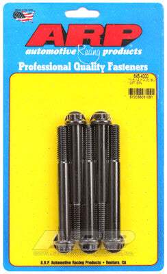 7/16-14 12-Point 1/2 Wrenching Bolts - Chrome Moly Black Oxide 5 Piece ARP Racing Products-4
