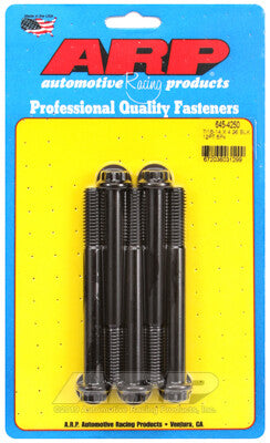 7/16-14 12-Point 1/2 Wrenching Bolts - Chrome Moly Black Oxide 5 Piece ARP Racing Products-3