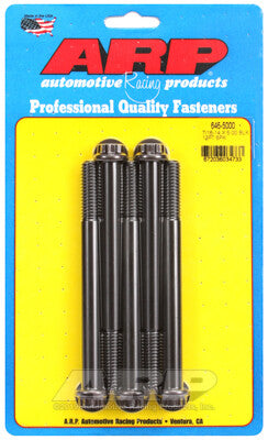 7/16-14 12-Point 1/2 Wrenching Bolts - Chrome Moly Black Oxide 5 Piece ARP Racing Products