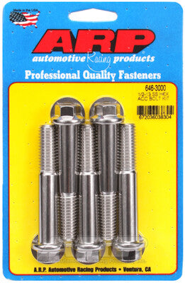 1/2-13 Hex Bolts - Stainless Polished ARP Racing Products-12