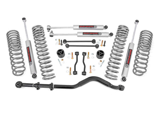 Rough Country Jeep Gladiator 3.5 Inch Jeep Suspension Lift Kit Coil Springs N3 Shocks For 20-Pres Jeep Gladiator Rough Country