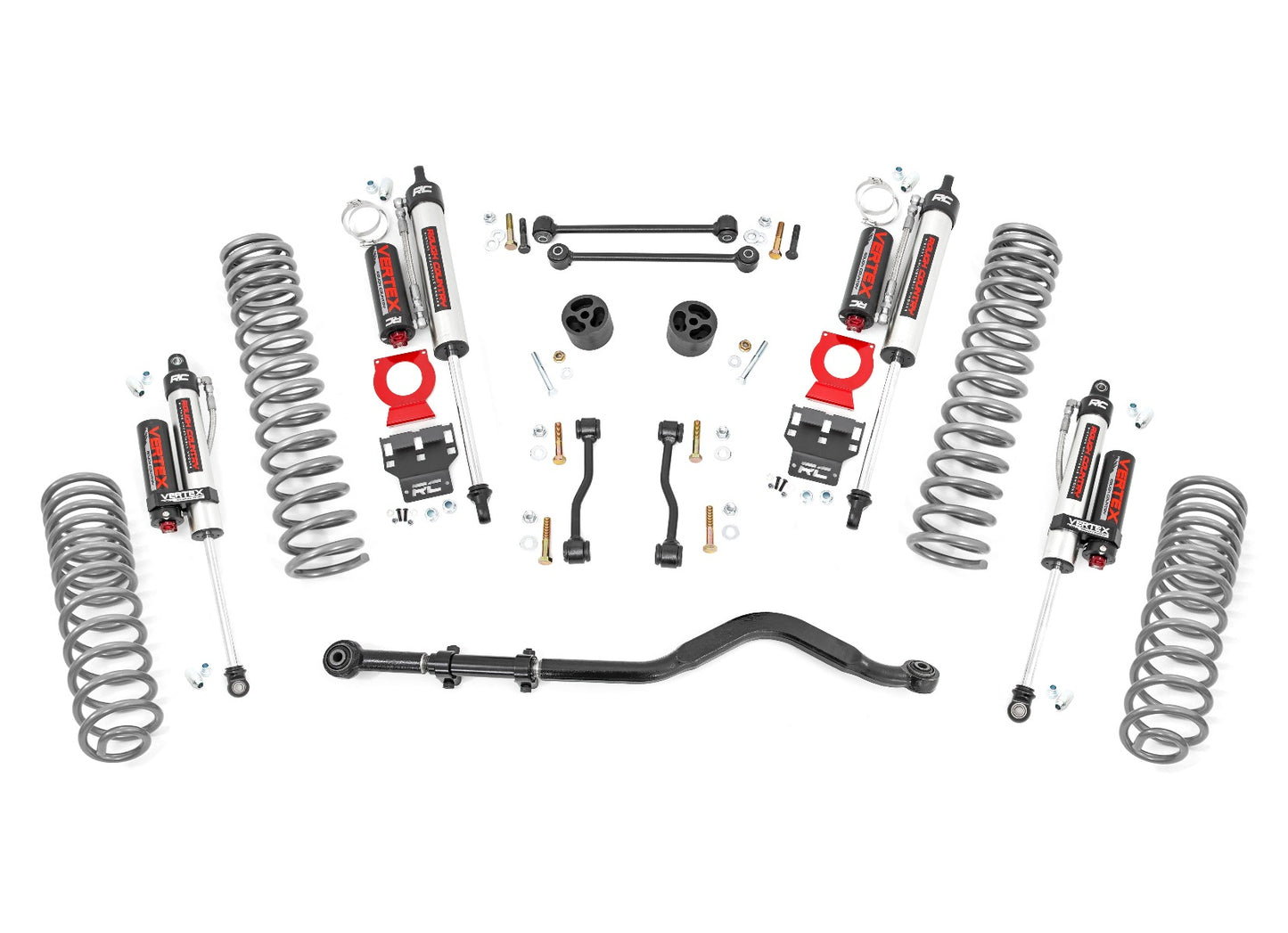 Jeep Gladiator 3.5 Inch Jeep Suspension Lift Kit Coil Springs Vertex Reservoir Shocks For 20-Pres Jeep Gladiator Rough Country