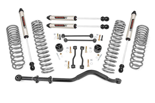 Rough Country 3.5 Inch Lift Kit Springs with V2 Shocks 20-Up Jeep Gladiator JT 4WD Rough Country