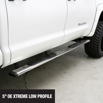 5 Inch OE Xtreme Low Profile SideSteps Boards Only Polished Stainless Steel 1999-2026 Ford F-250/F-350 2002-2010 Dodge Ram 1500/2500/3500 Go Rhino-2