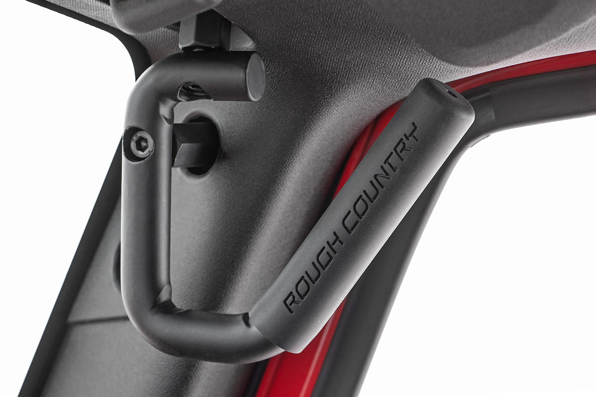 Rough Country Jeep Front Solid Steel Grab Handles 07-18 Wrangler JK Rough Country