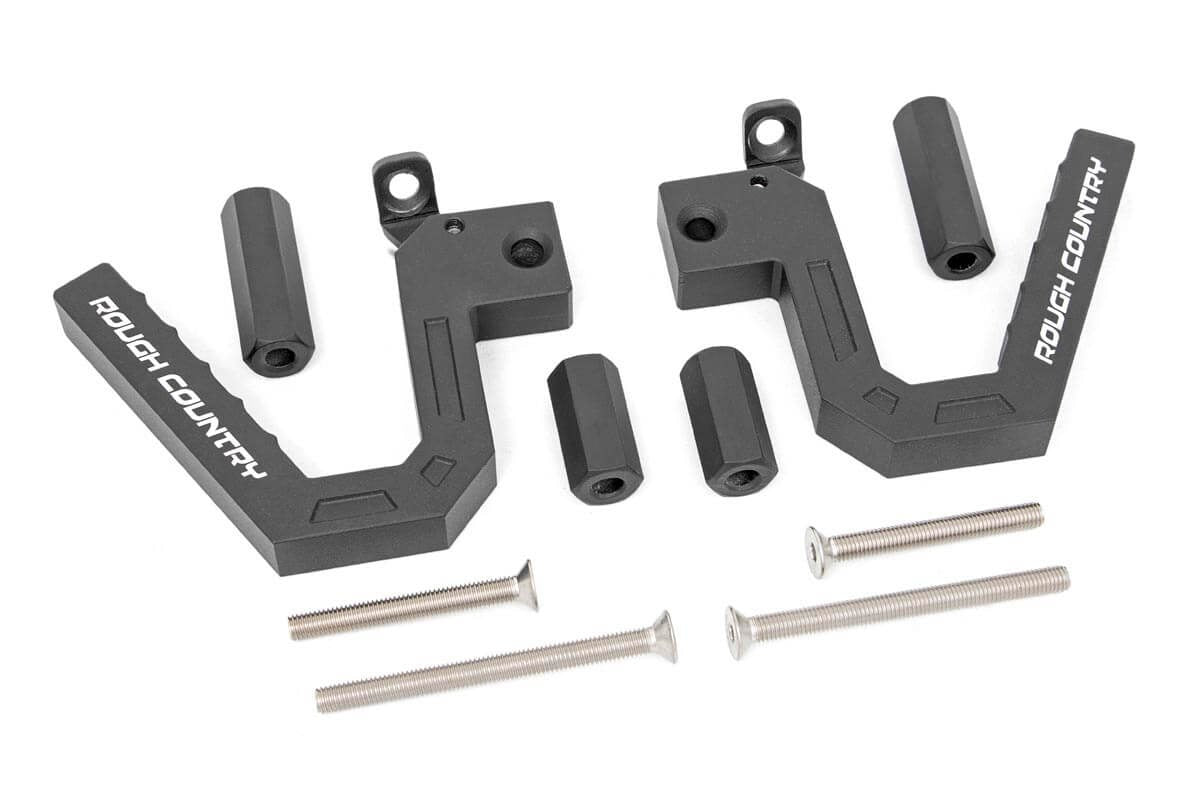 Rough Country Jeep Front Aluminum Grab Handles 07-18 Wrangler JK Rough Country